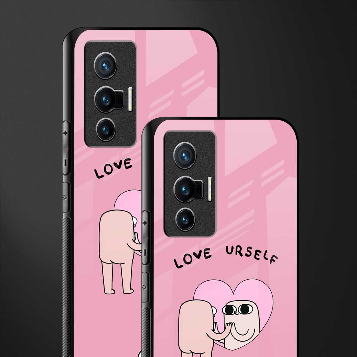 self love glass case for vivo x70 image-2