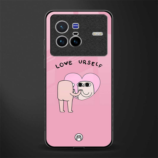 self love glass case for vivo x80 image