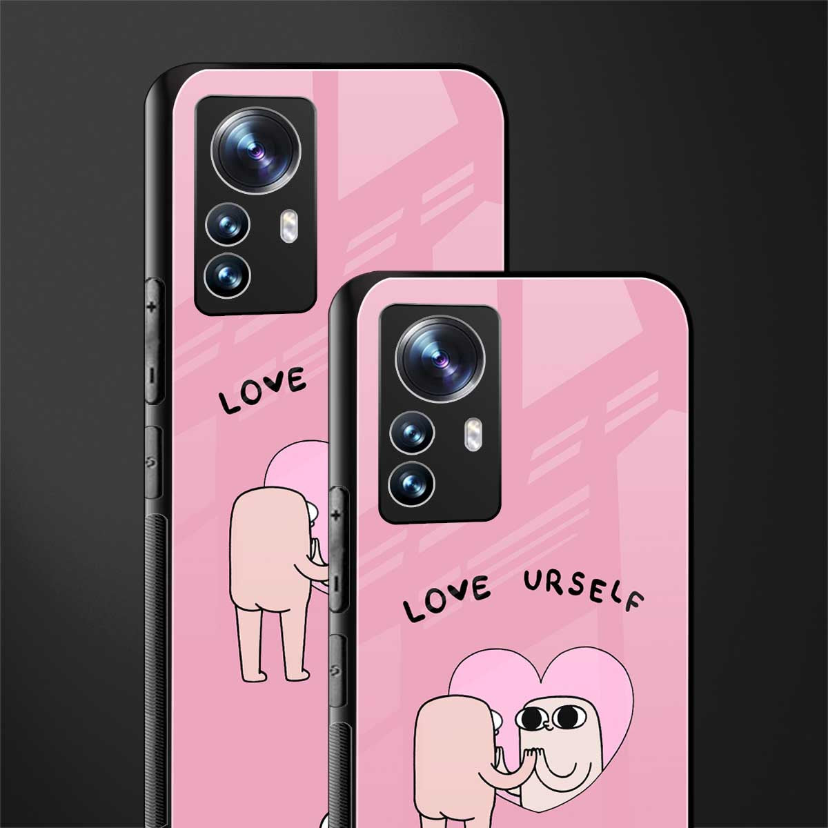 self love back phone cover | glass case for xiaomi 12 pro