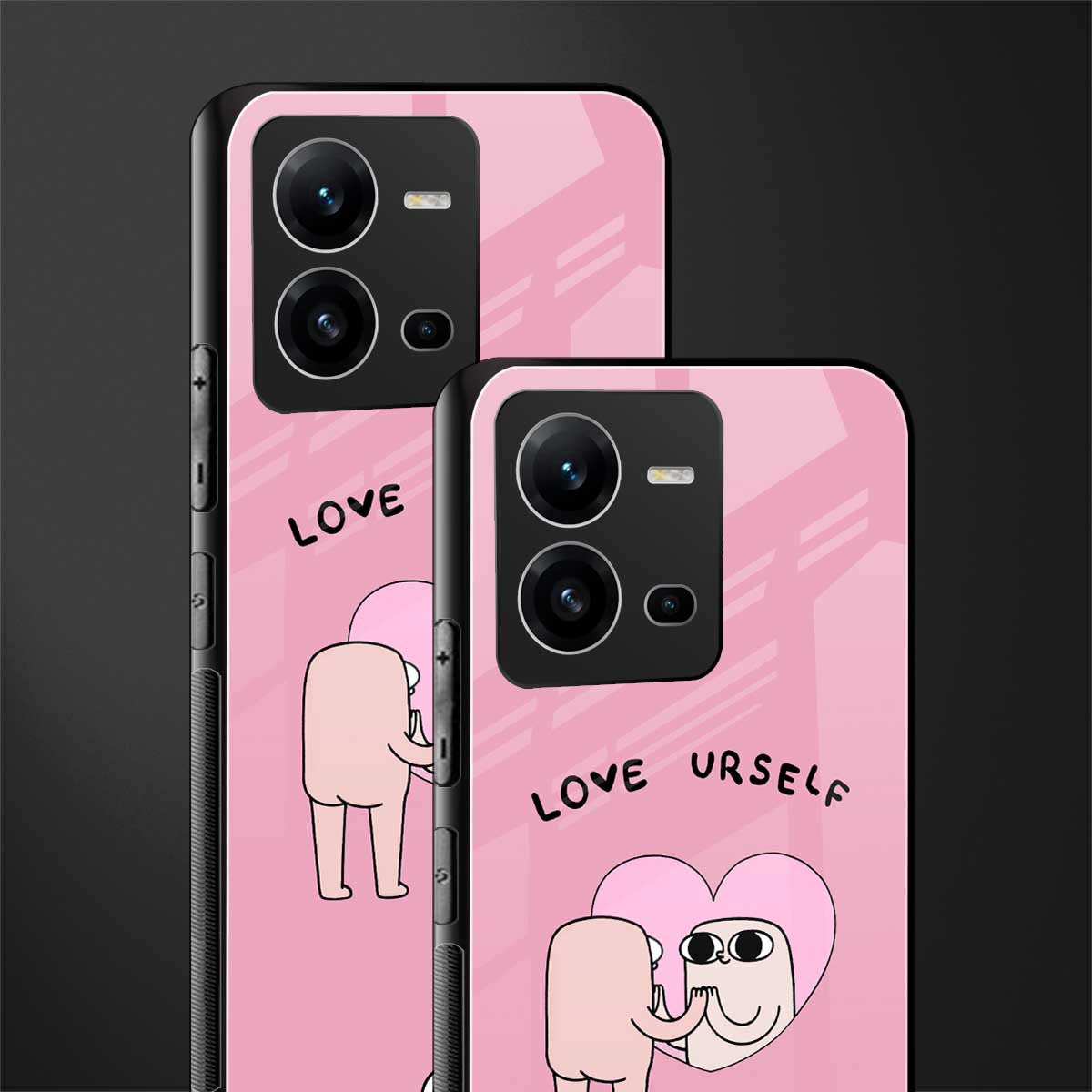 self love back phone cover | glass case for vivo v25-5g
