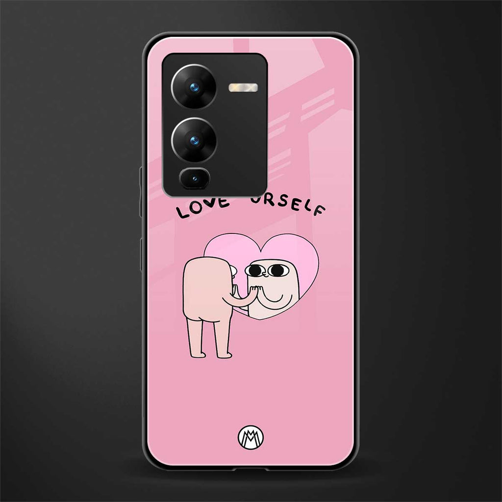 self love back phone cover | glass case for vivo v25 pro 5g