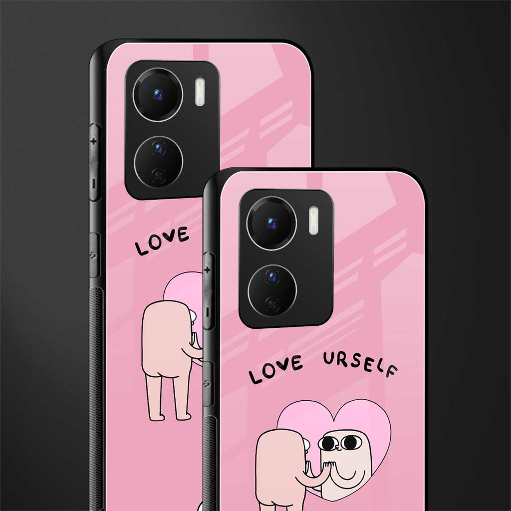 self love back phone cover | glass case for vivo y16