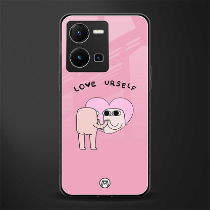 self love back phone cover | glass case for vivo y35 4g