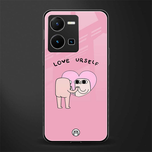 self love back phone cover | glass case for vivo y35 4g