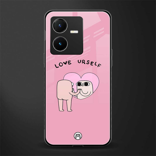 self love back phone cover | glass case for vivo y22