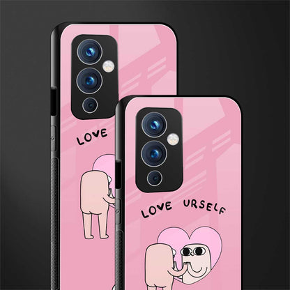 self love back phone cover | glass case for oneplus 9