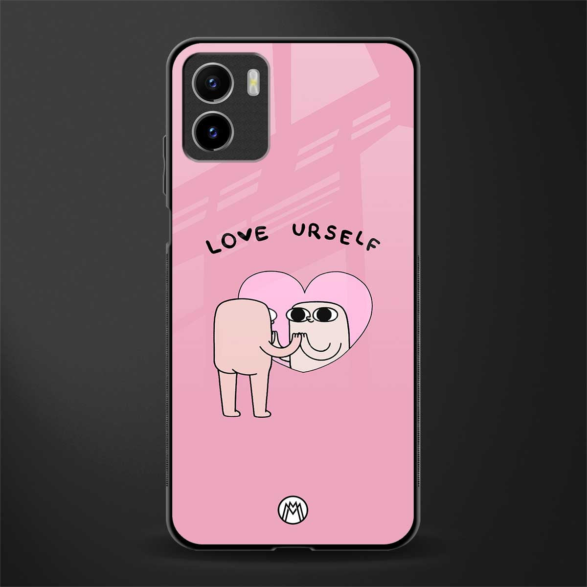 self love back phone cover | glass case for vivo y72