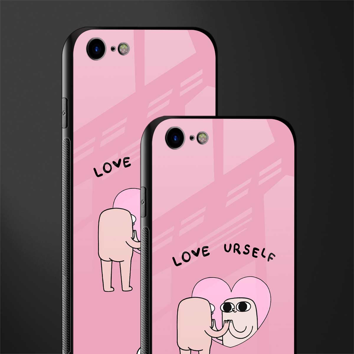 self love glass case for iphone se 2020 image-2