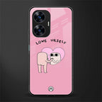 self love back phone cover | glass case for realme c55