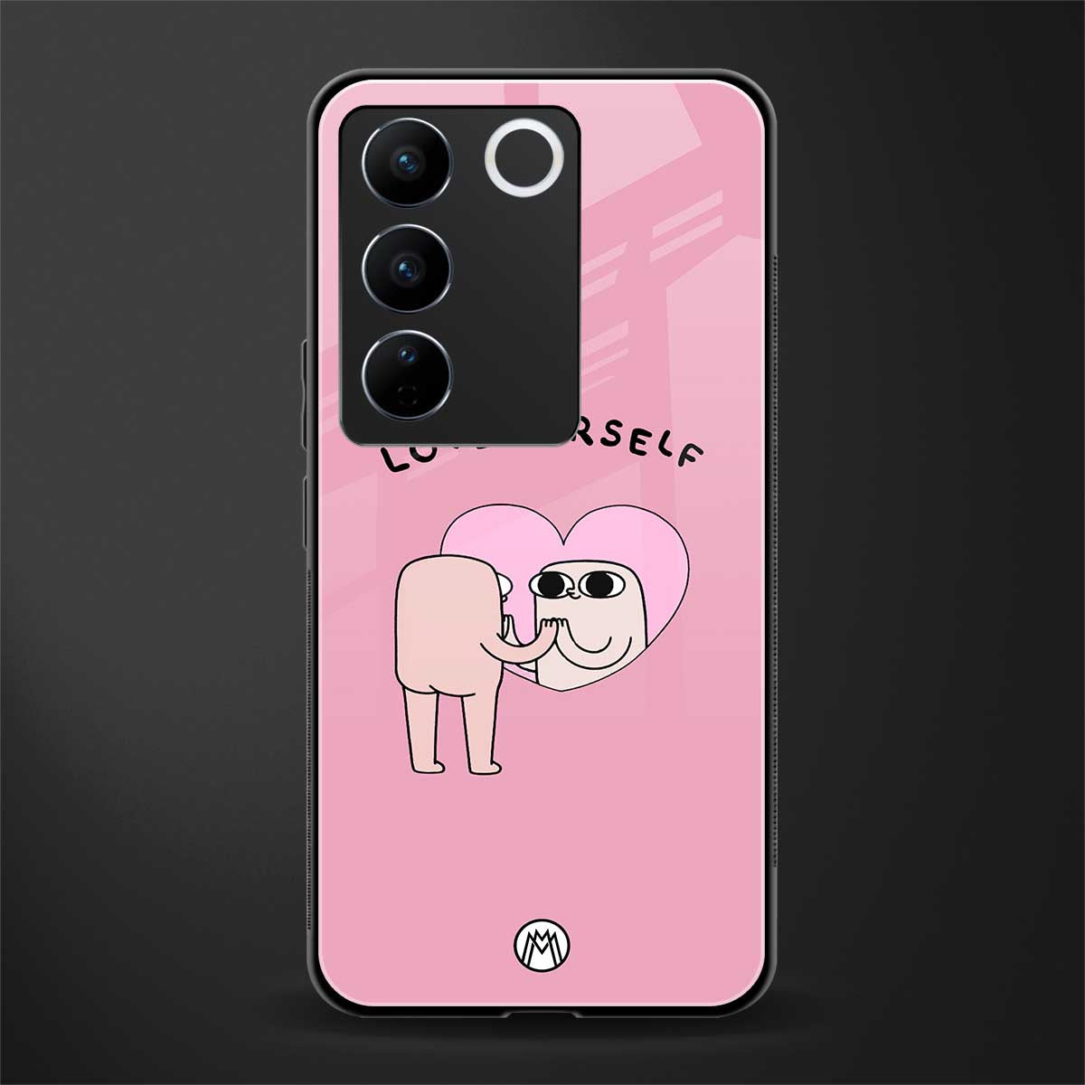 self love back phone cover | glass case for vivo v27 pro 5g