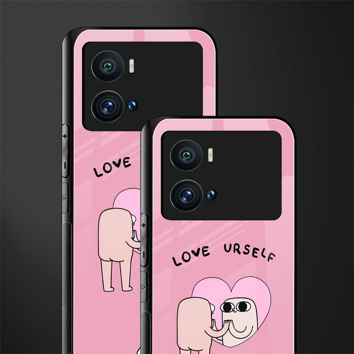 self love back phone cover | glass case for iQOO 9 Pro