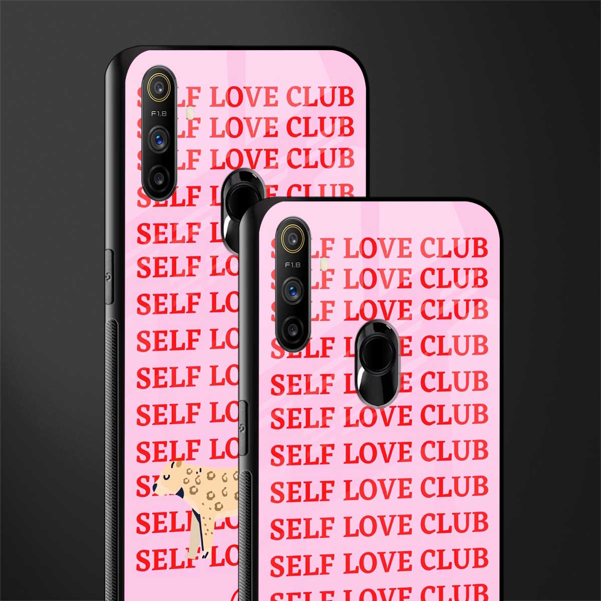 self love club glass case for realme narzo 10a image-2