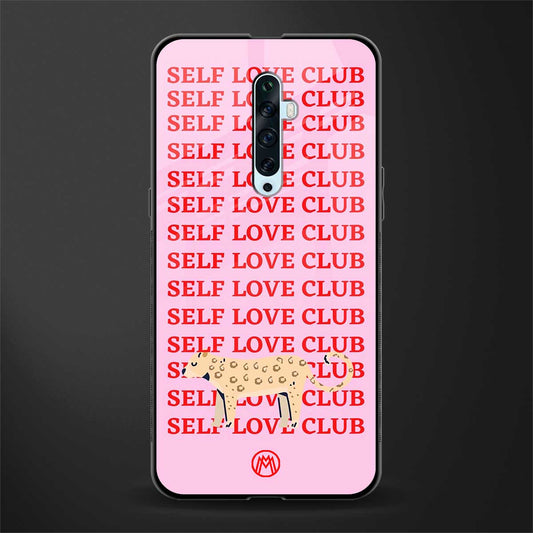 self love club glass case for oppo reno 2z image
