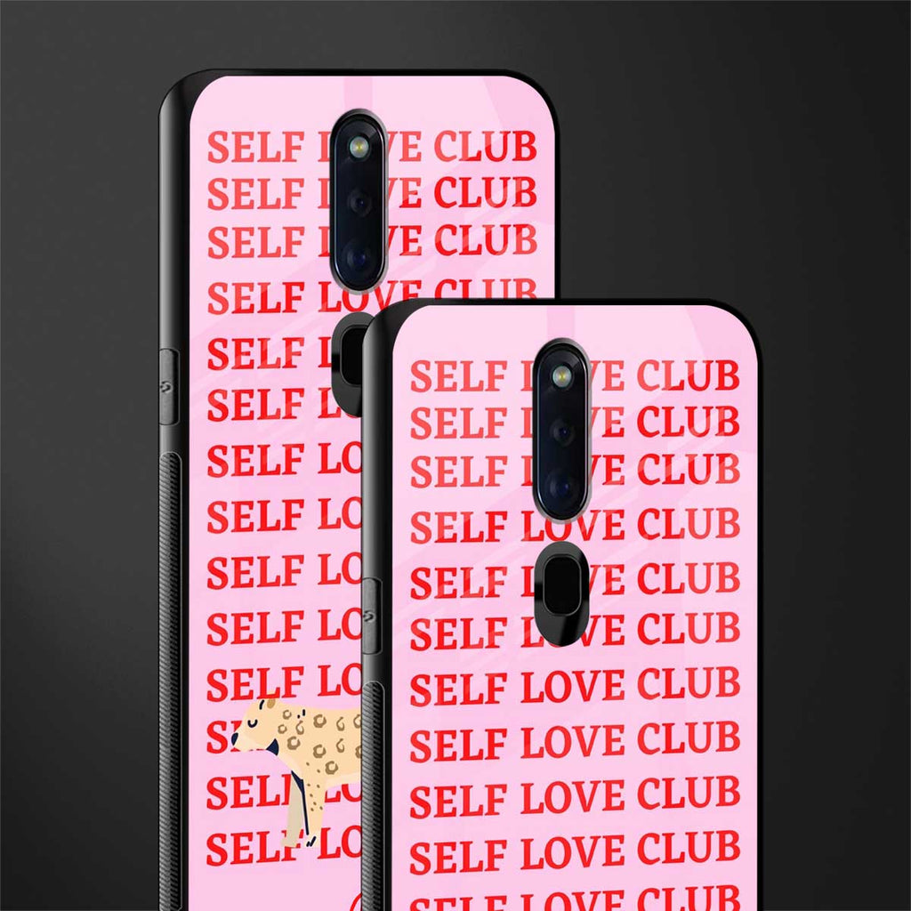 self love club glass case for oppo f11 pro image-2