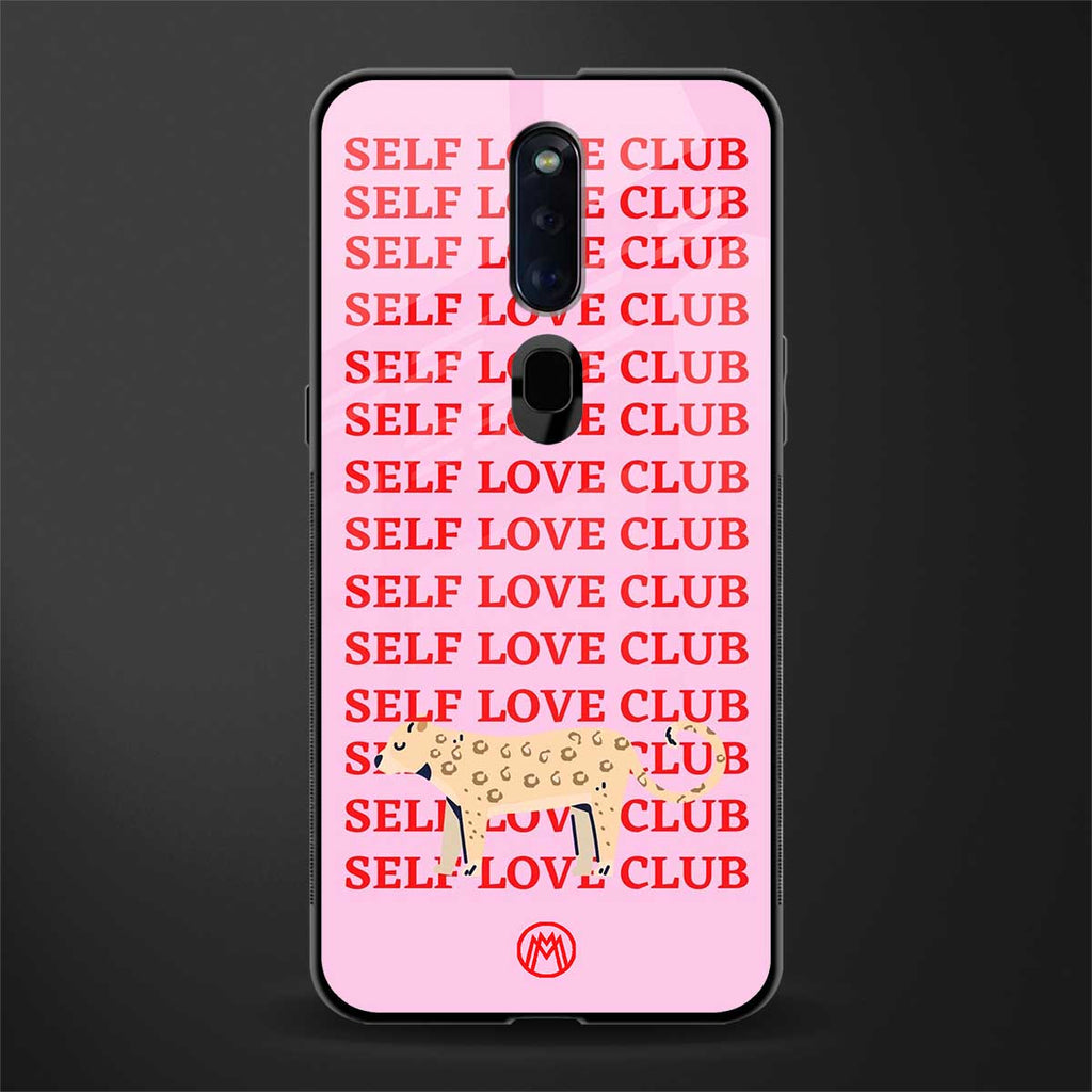 self love club glass case for oppo f11 pro image