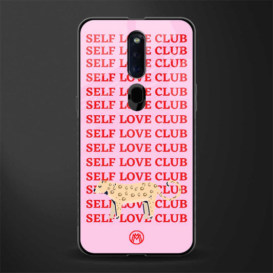 self love club glass case for oppo f11 pro image