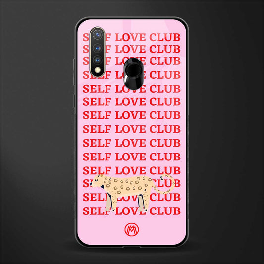 self love club glass case for vivo u20 image