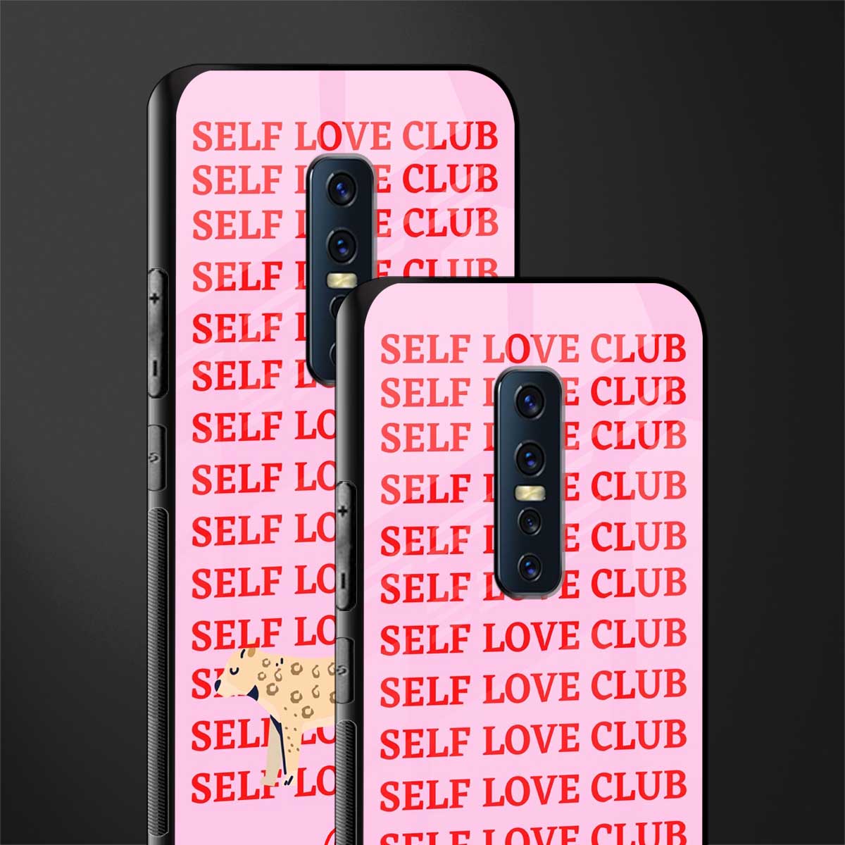 self love club glass case for vivo v17 pro image-2