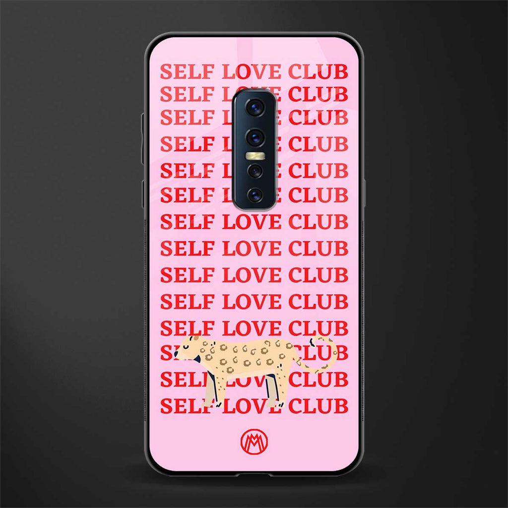 self love club glass case for vivo v17 pro image