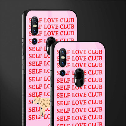 self love club glass case for vivo v15 image-2