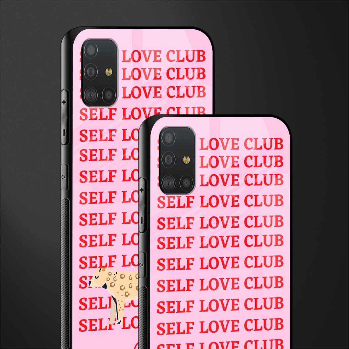 self love club glass case for samsung galaxy a51 image-2