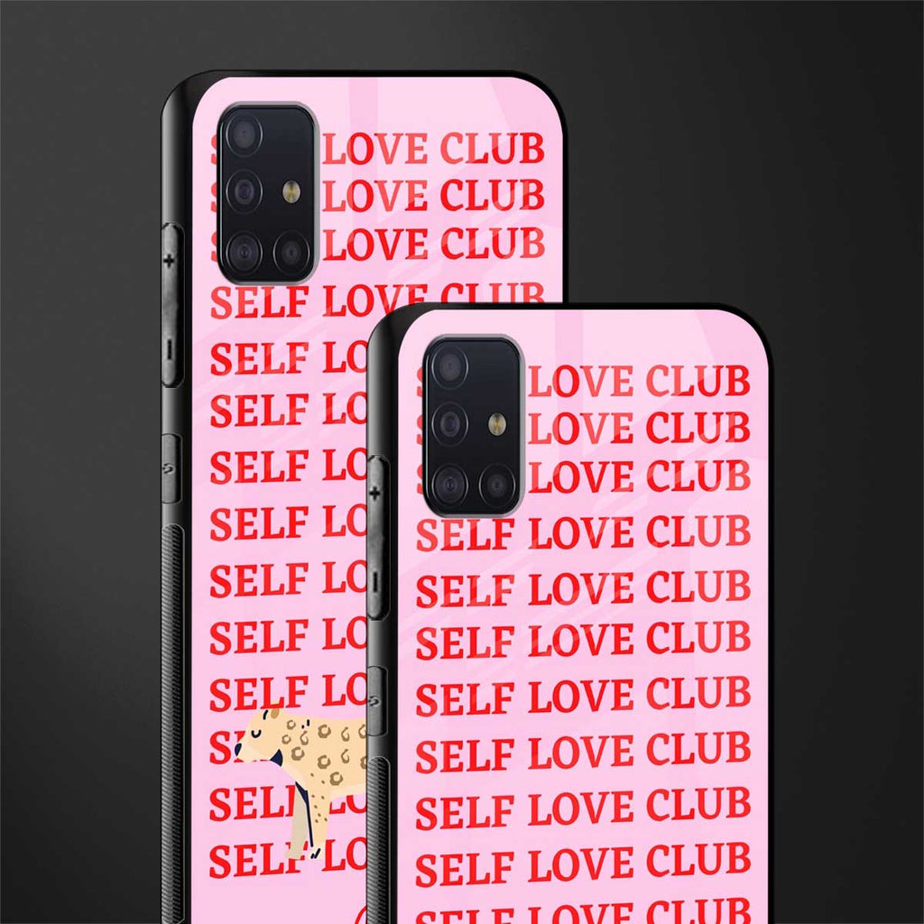 self love club glass case for samsung galaxy a71 image-2