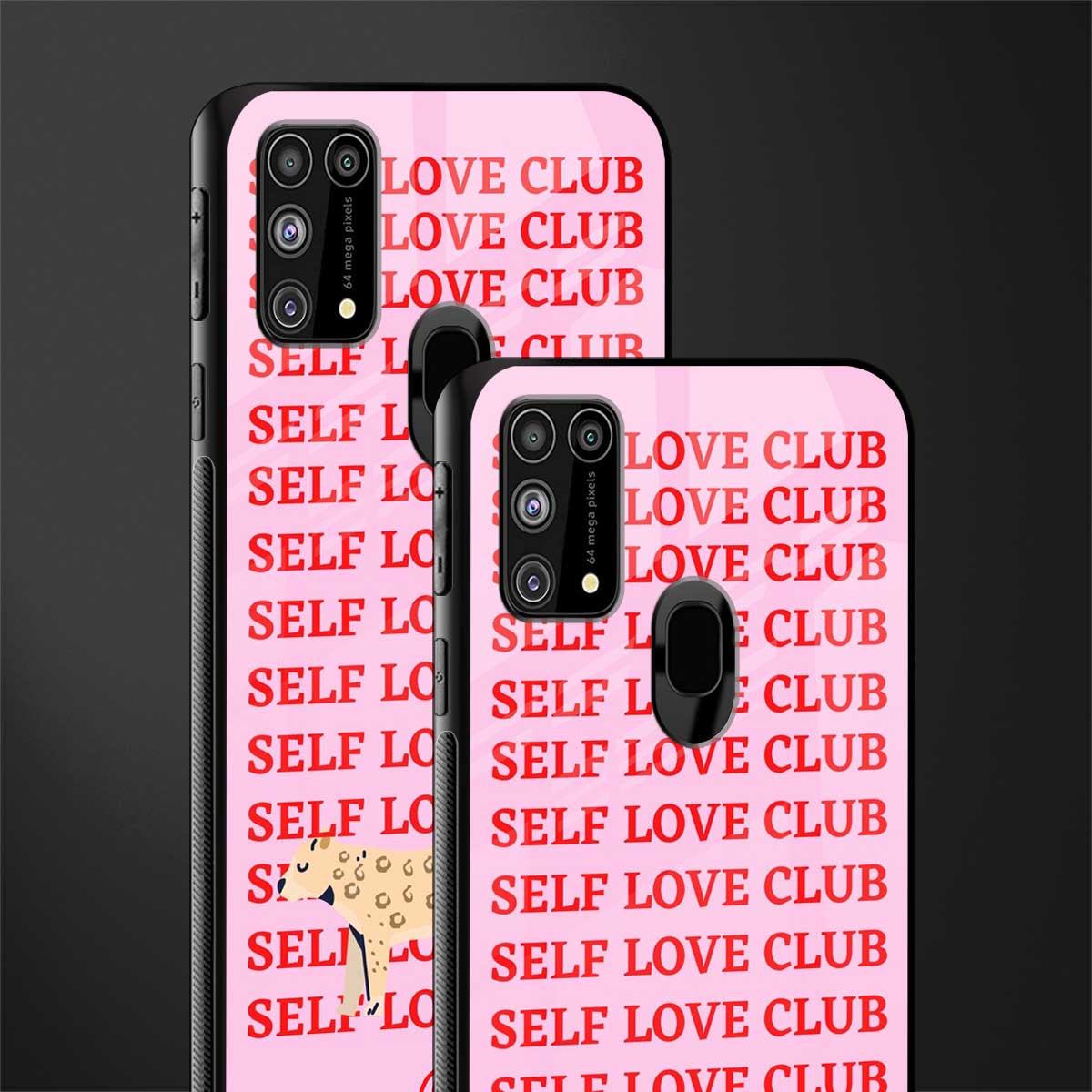self love club glass case for samsung galaxy f41 image-2