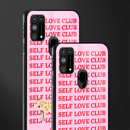 self love club glass case for samsung galaxy f41 image-2