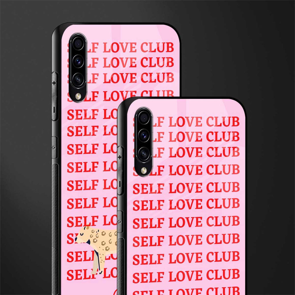 self love club glass case for samsung galaxy a50s image-2