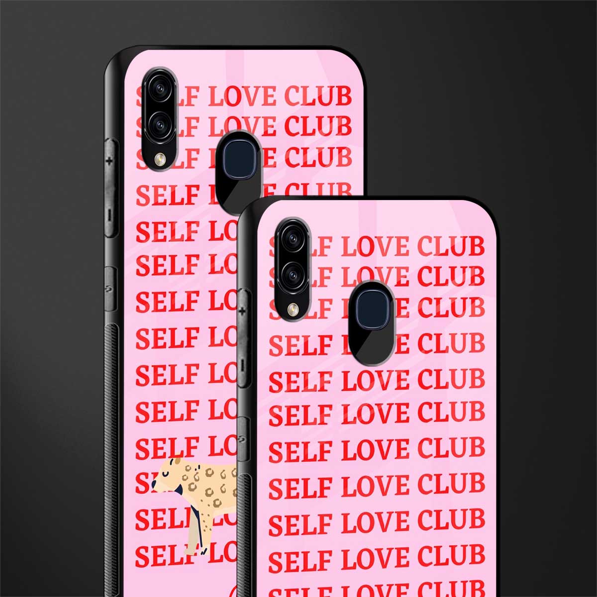 self love club glass case for samsung galaxy m10s image-2