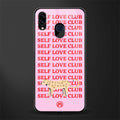 self love club glass case for samsung galaxy m10s image