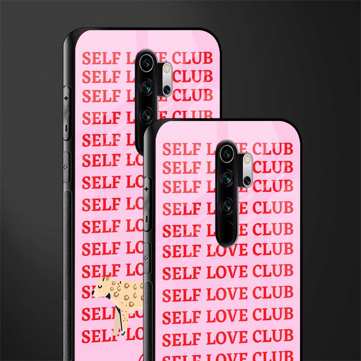 self love club glass case for redmi note 8 pro image-2