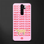 self love club glass case for redmi note 8 pro image