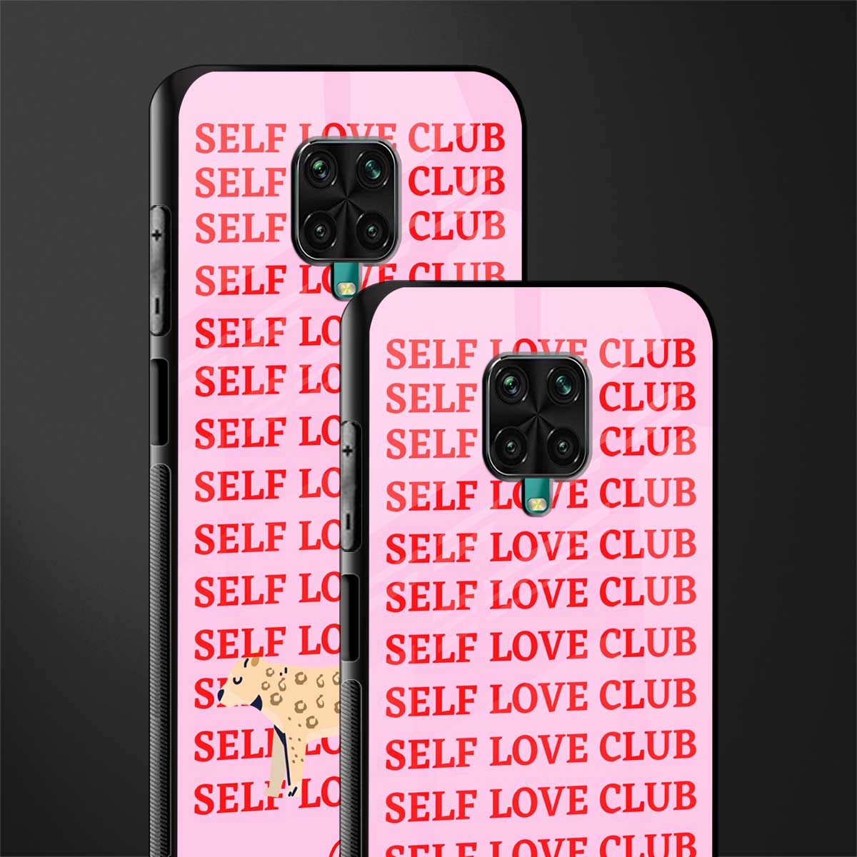 self love club glass case for poco m2 pro image-2