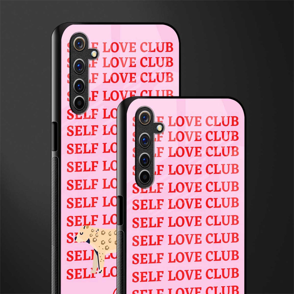 self love club glass case for realme 6i image-2