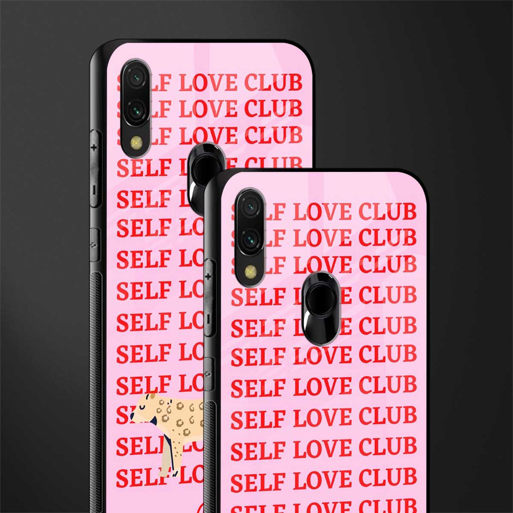 self love club glass case for redmi note 7 pro image-2