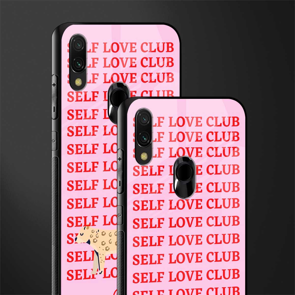 self love club glass case for redmi y3 image-2