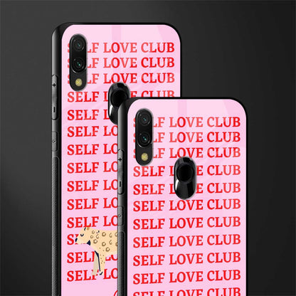 self love club glass case for redmi y3 image-2