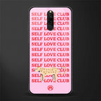 self love club glass case for redmi 8 image