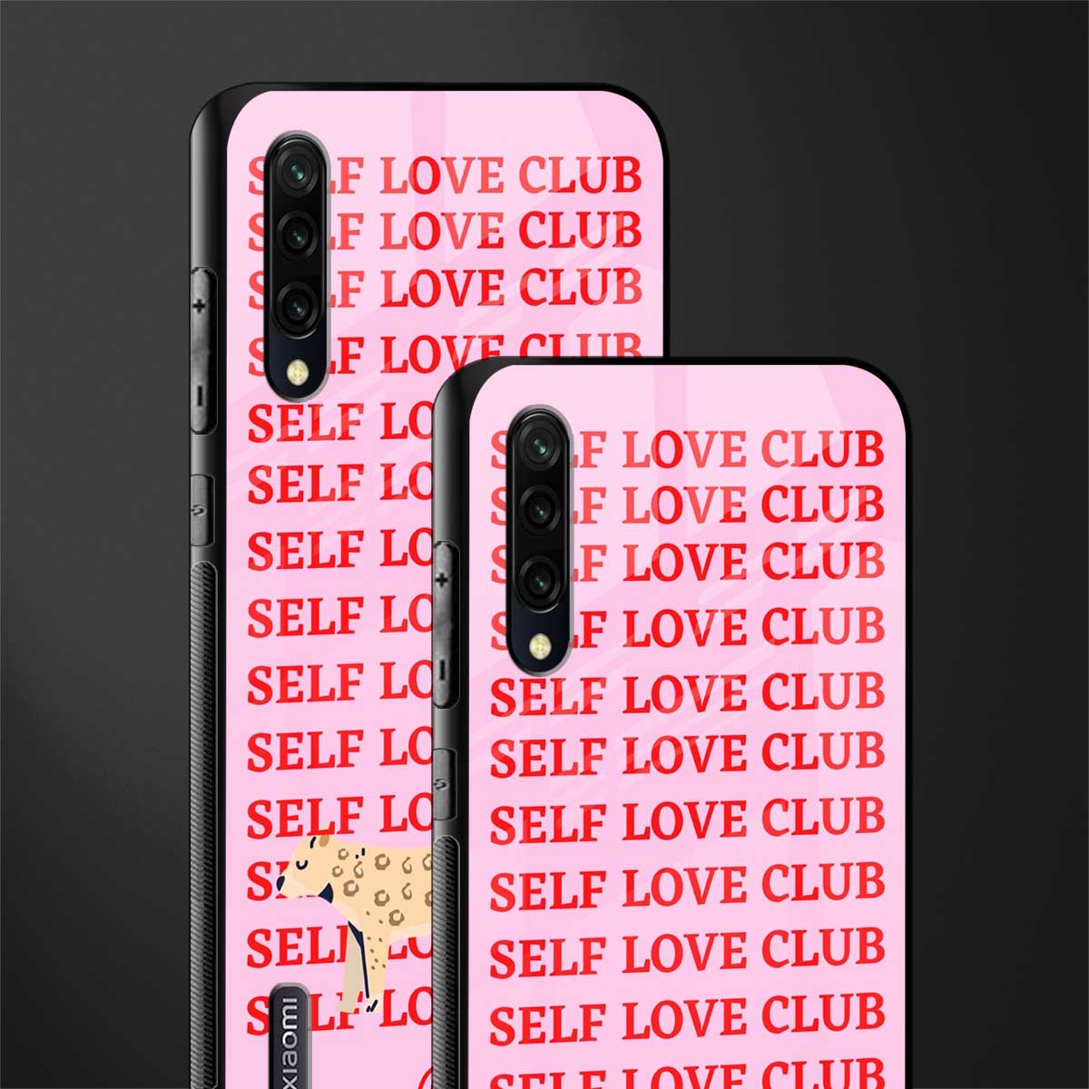 self love club glass case for mi a3 redmi a3 image-2