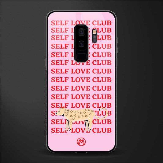 self love club glass case for samsung galaxy s9 plus image