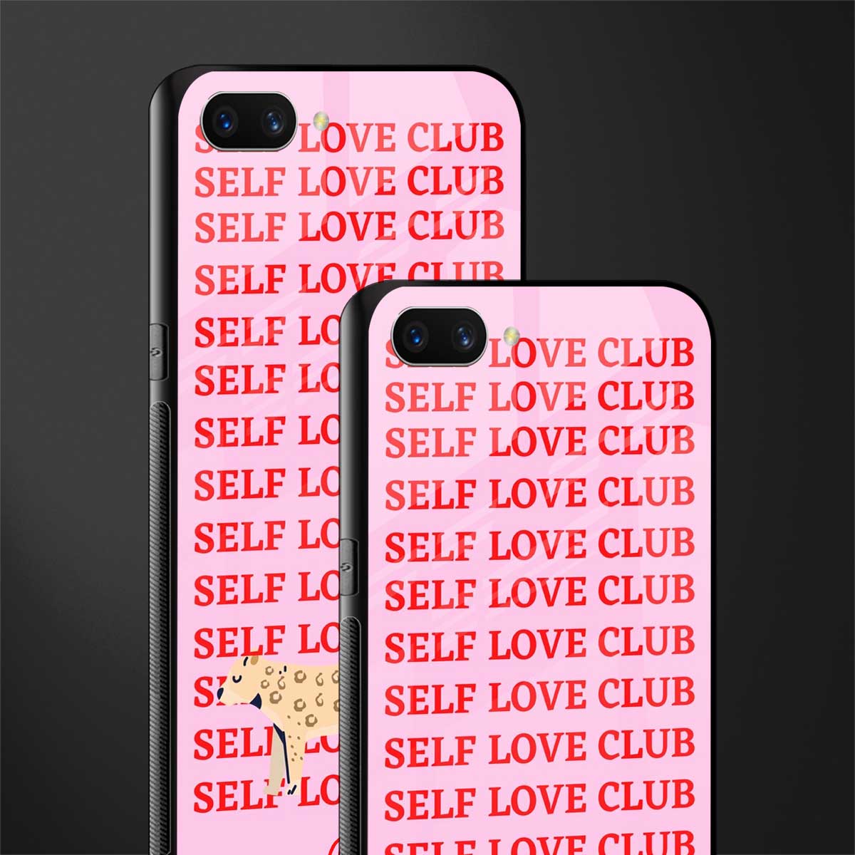self love club glass case for realme c1 image-2