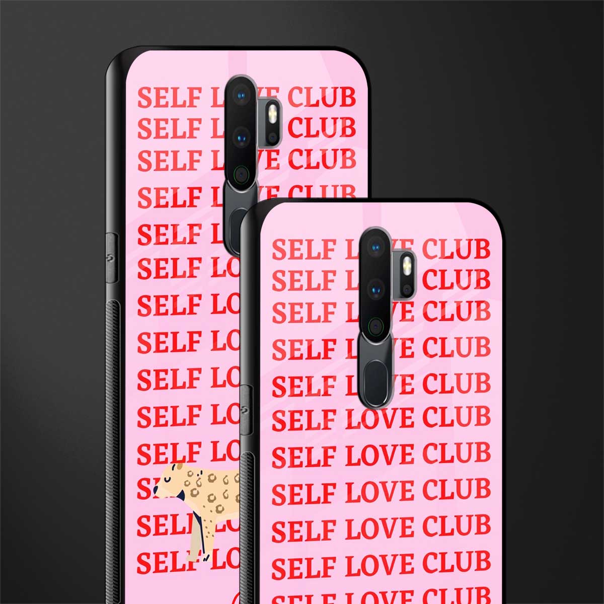 self love club glass case for oppo a9 2020 image-2