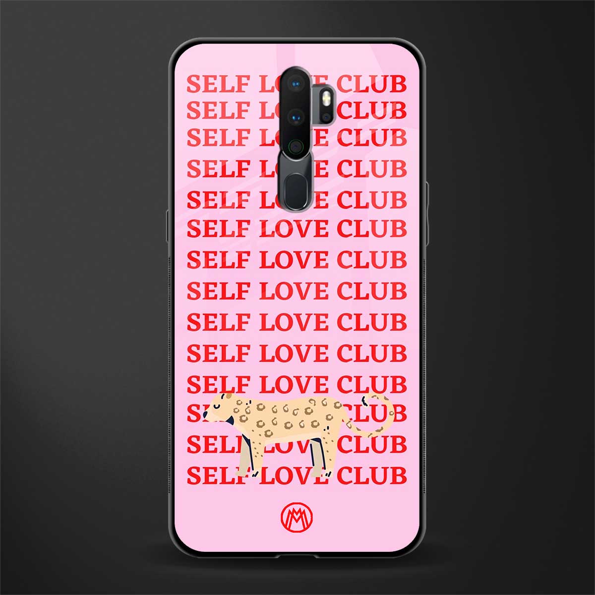 self love club glass case for oppo a5 2020 image