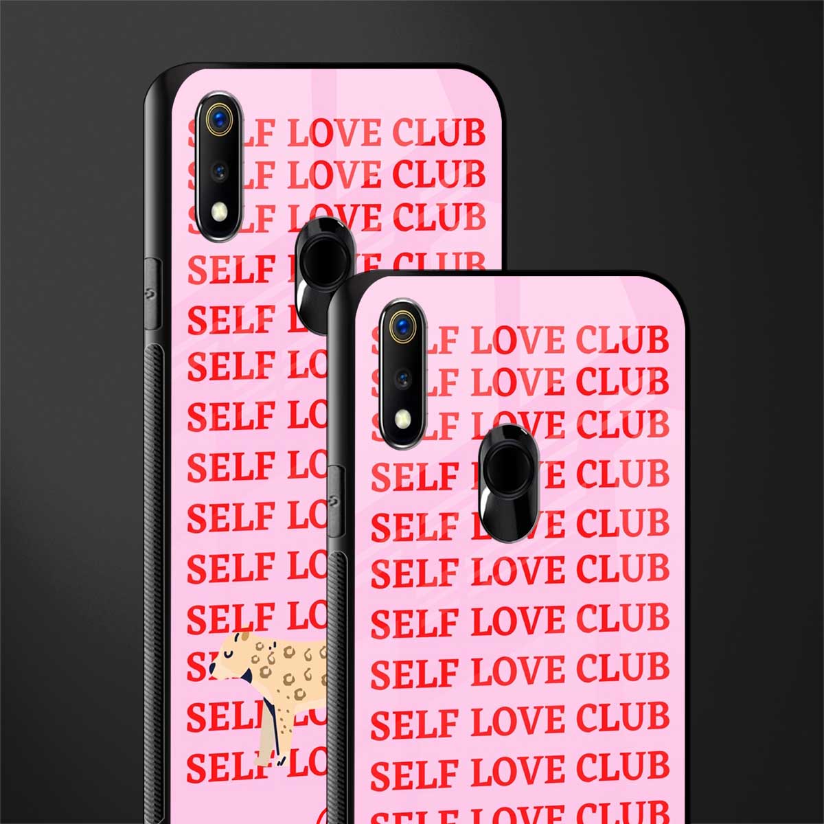 self love club glass case for realme 3 pro image-2