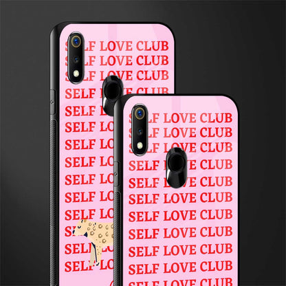 self love club glass case for realme 3 pro image-2