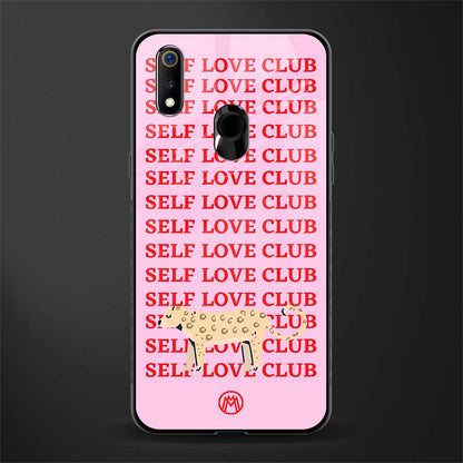 self love club glass case for realme 3 pro image