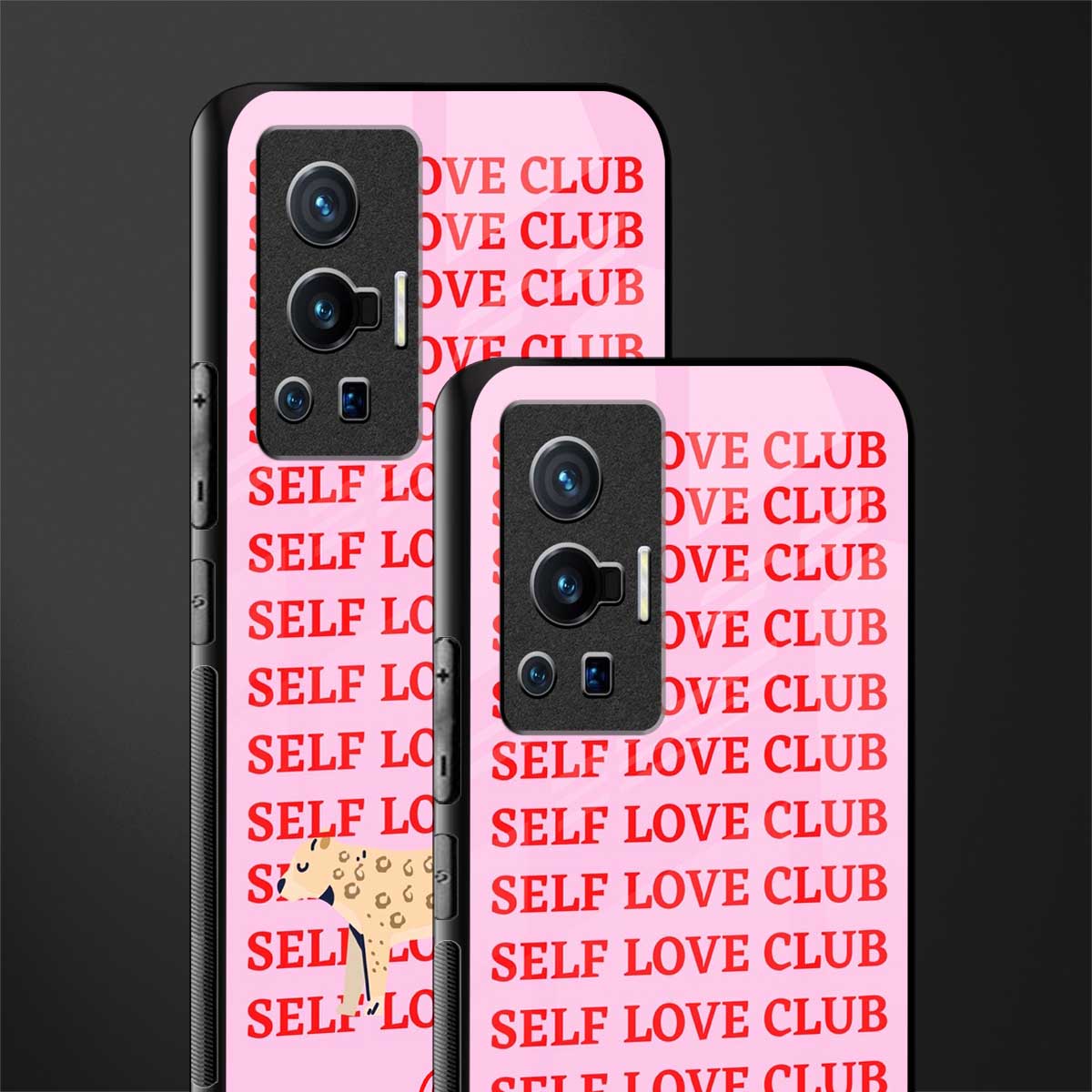 self love club glass case for vivo x70 pro image-2