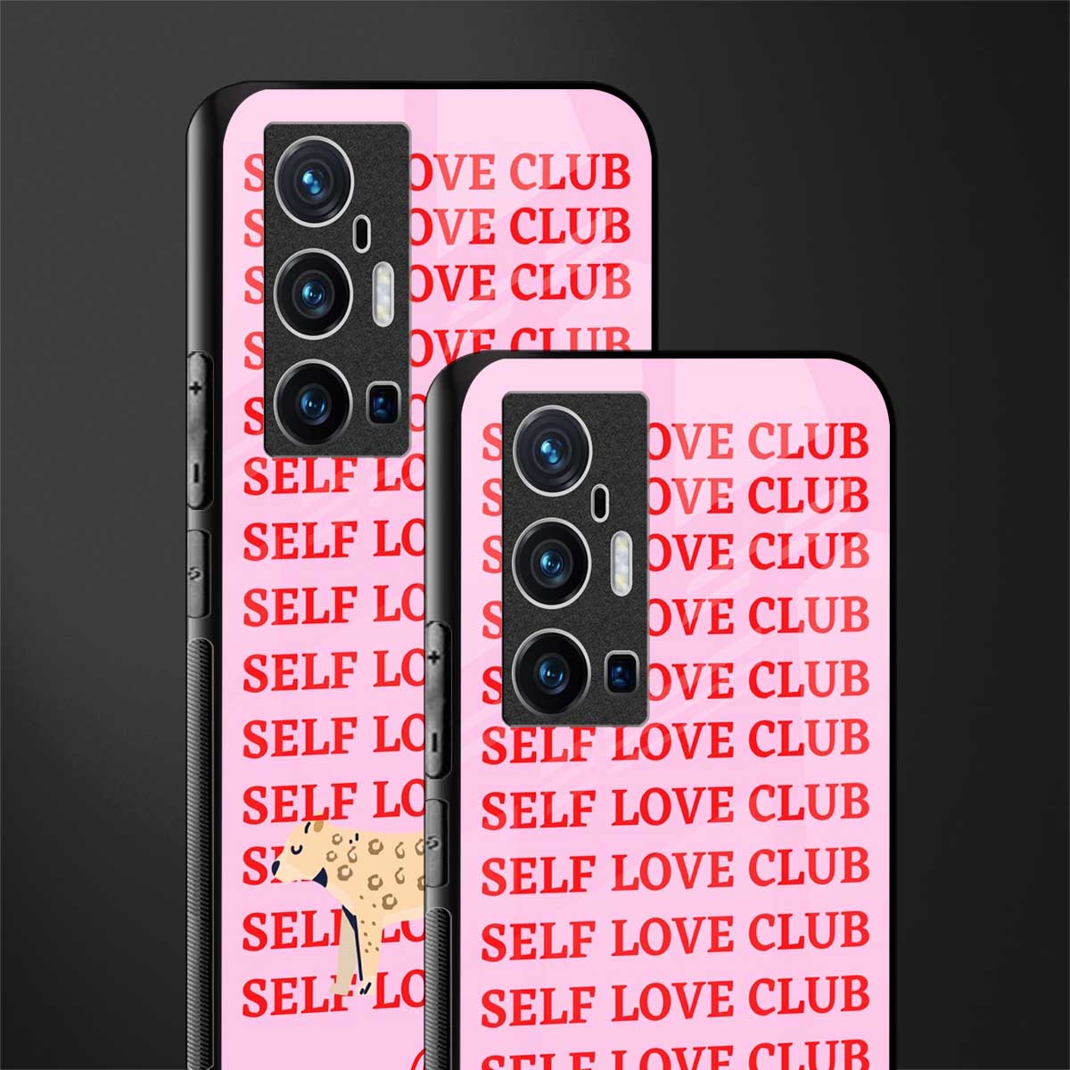 self love club glass case for vivo x70 pro plus image-2