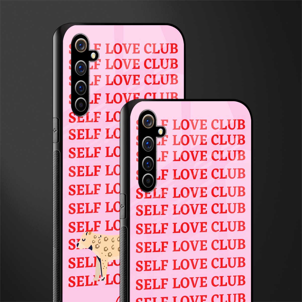 self love club glass case for realme x50 pro image-2